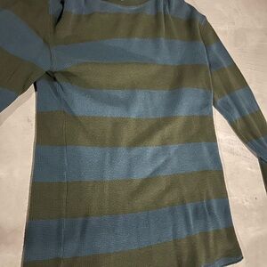 Striped Green and Blue Men's Sweater